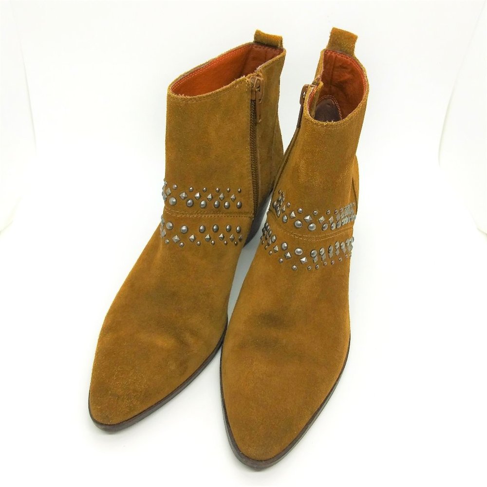 Lucky Brand Latina Suede Studded 6.5 Ankle Booties